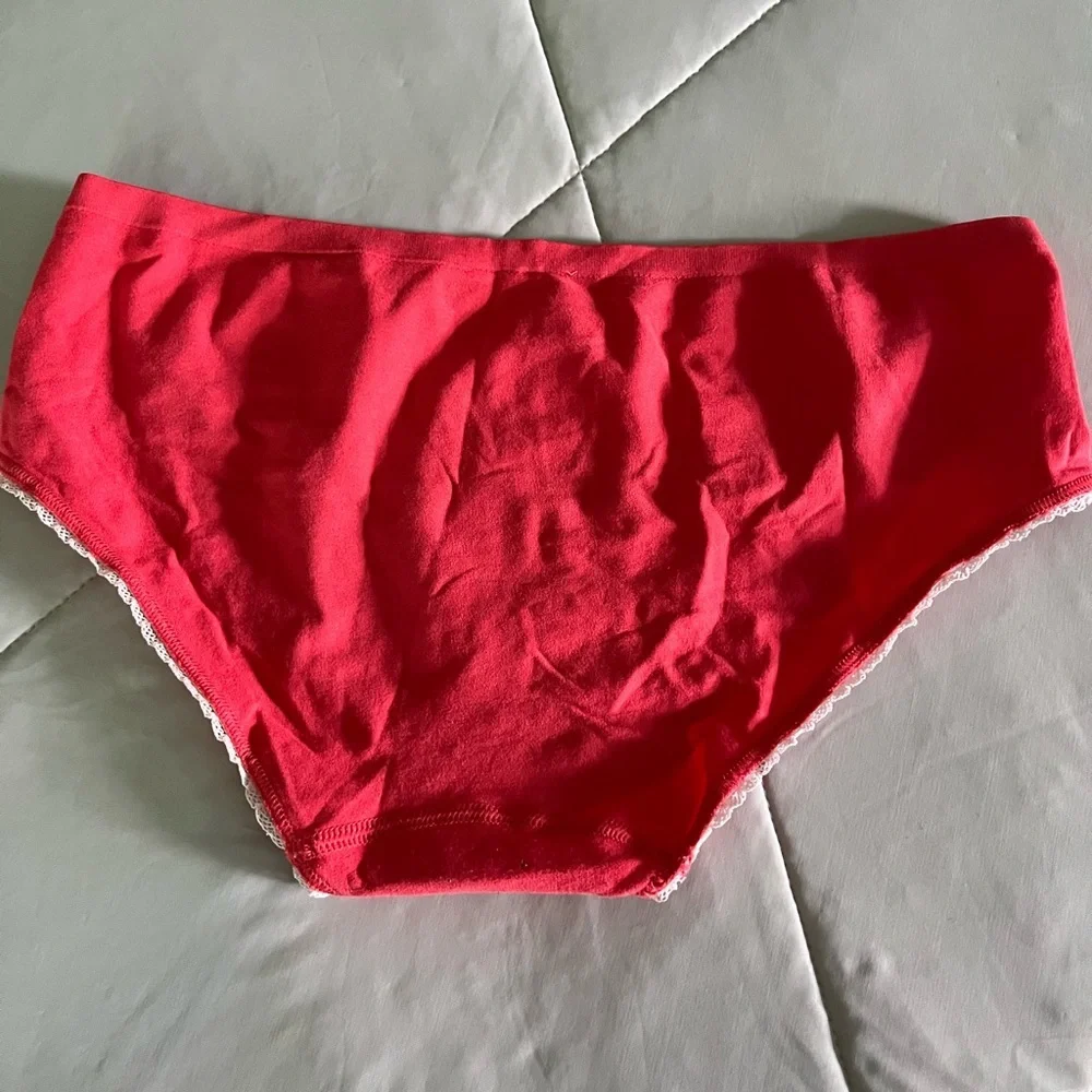 VS Hiphuggers Bright Coral Floral Pattern Large